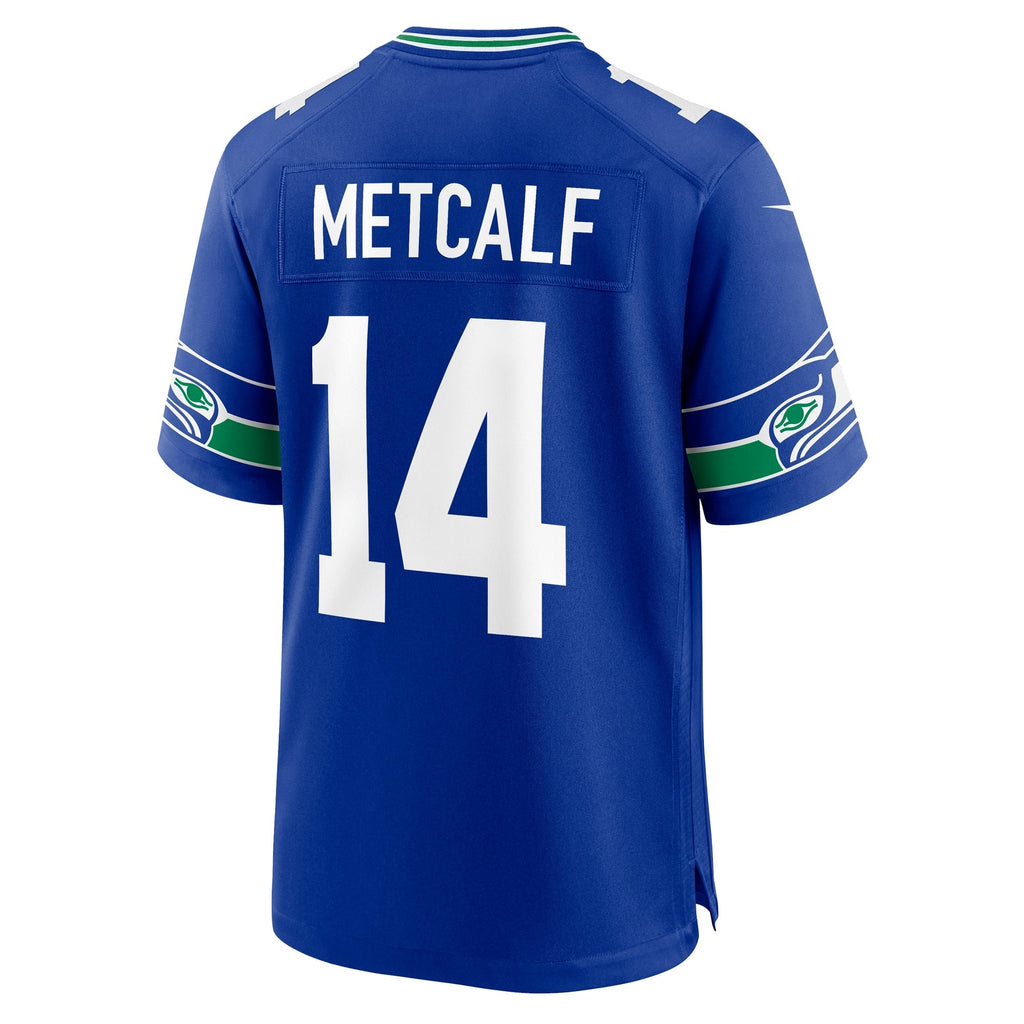 DK Metcalf Seattle Seahawks  Throwback   Game Jersey - Royal