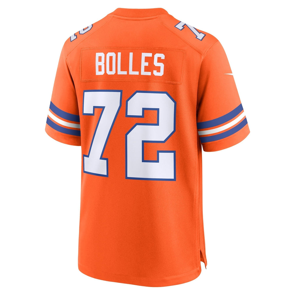 Garrett Bolles Denver Broncos  Mile High Collection 1977 Throwback   Game Jersey - Orange