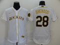 Men's Colorado Rockies Nolan Arenado #28 White Replica Team Jersey1
