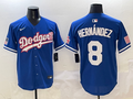 Men's Los Angeles Dodgers Enrique Hernandez Royal Team Jersey