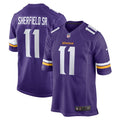Trent Sherfield Sr. Minnesota Vikings  Game Jersey -  Purple
