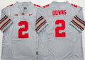 Men's Ohio State Buckeyes Caleb Downs #2 Gray Player Game Jersey