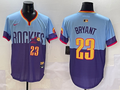 Men's Colorado Rockies Kris Bryant #23 Purple/Light Blue 2025 City Connect Limited Player Jersey1