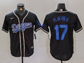 Men's Los Angeles Dodgers Shohei Ohtani #17 Black Game Jersey1