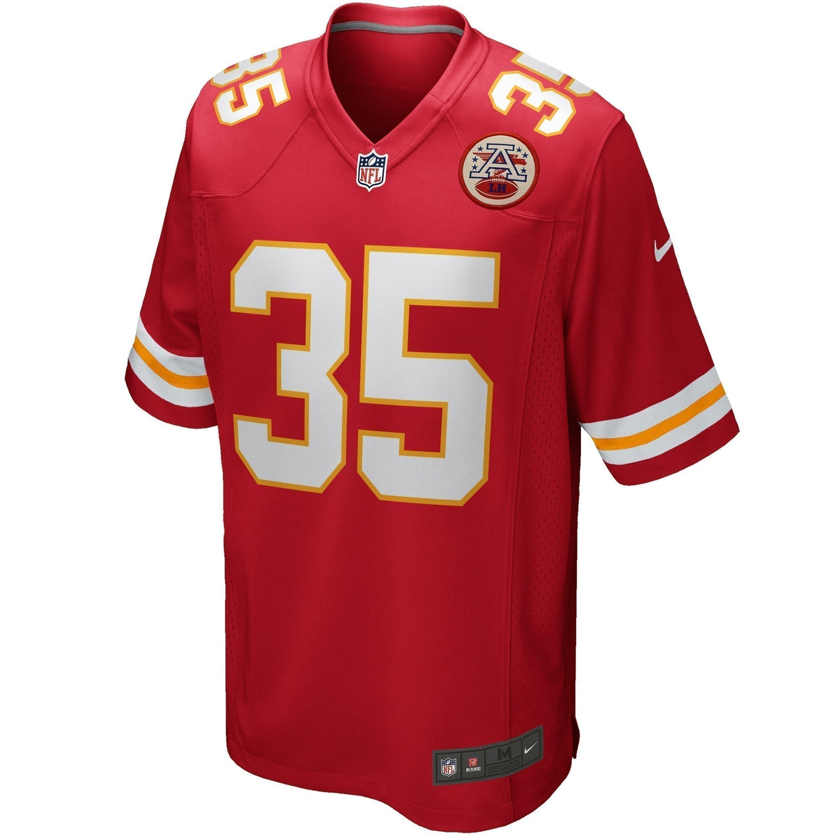 Christian Okoye Kansas City Chiefs  Game Retired   Jersey - Red