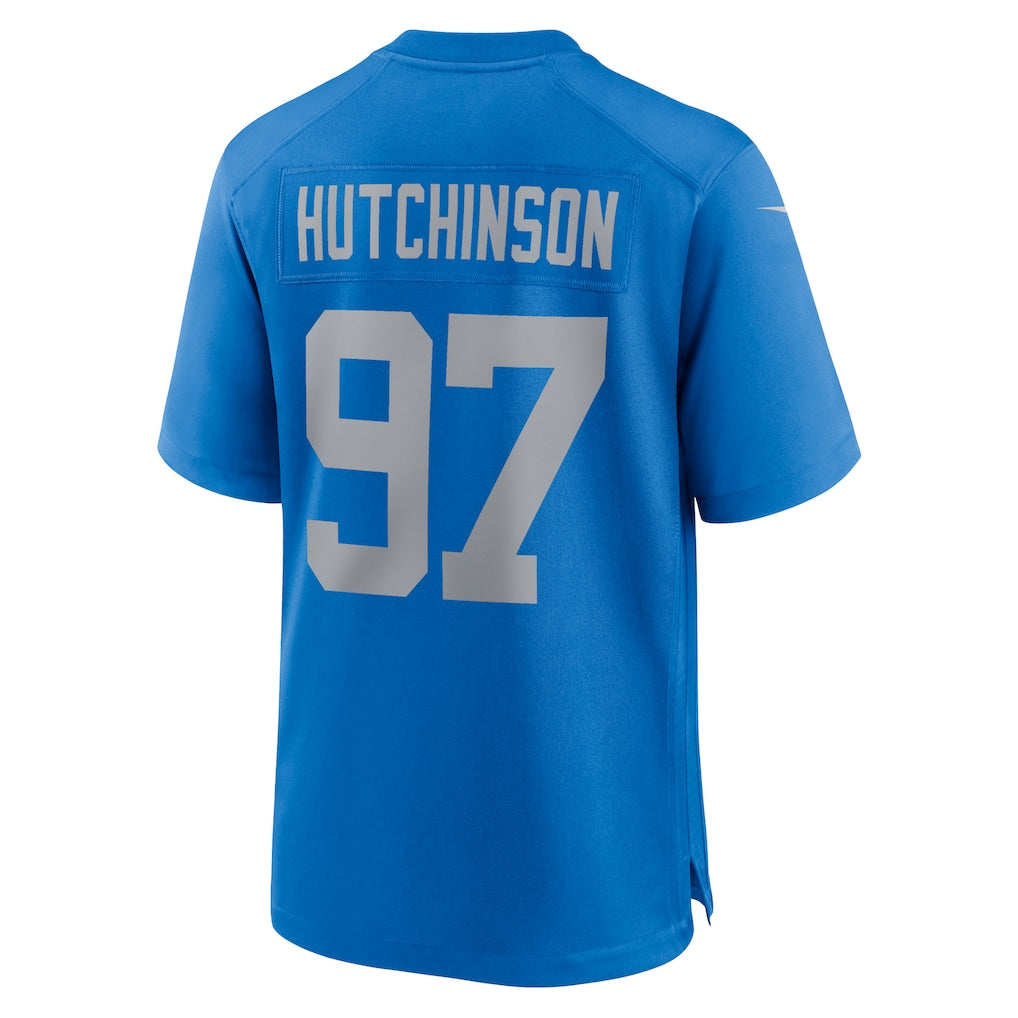 D.Lions #97 Aidan Hutchinson Blue Alternate Game Jersey