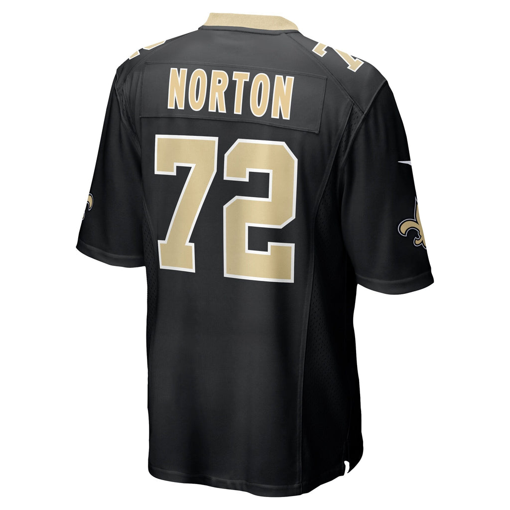 Storm Norton New Orleans Saints  Game Jersey - Black