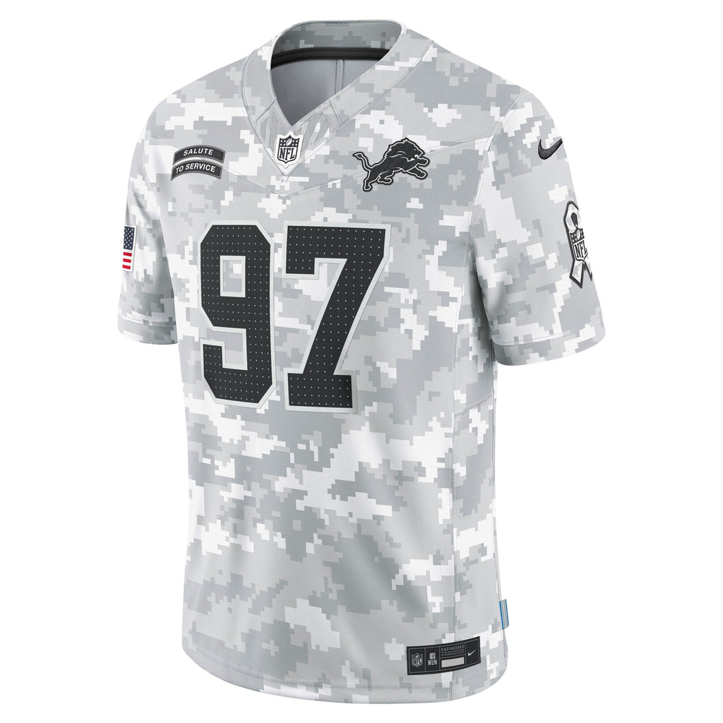 Aidan Hutchinson Detroit Lions  2024 Salute to Service Limited Jersey - Arctic Camo