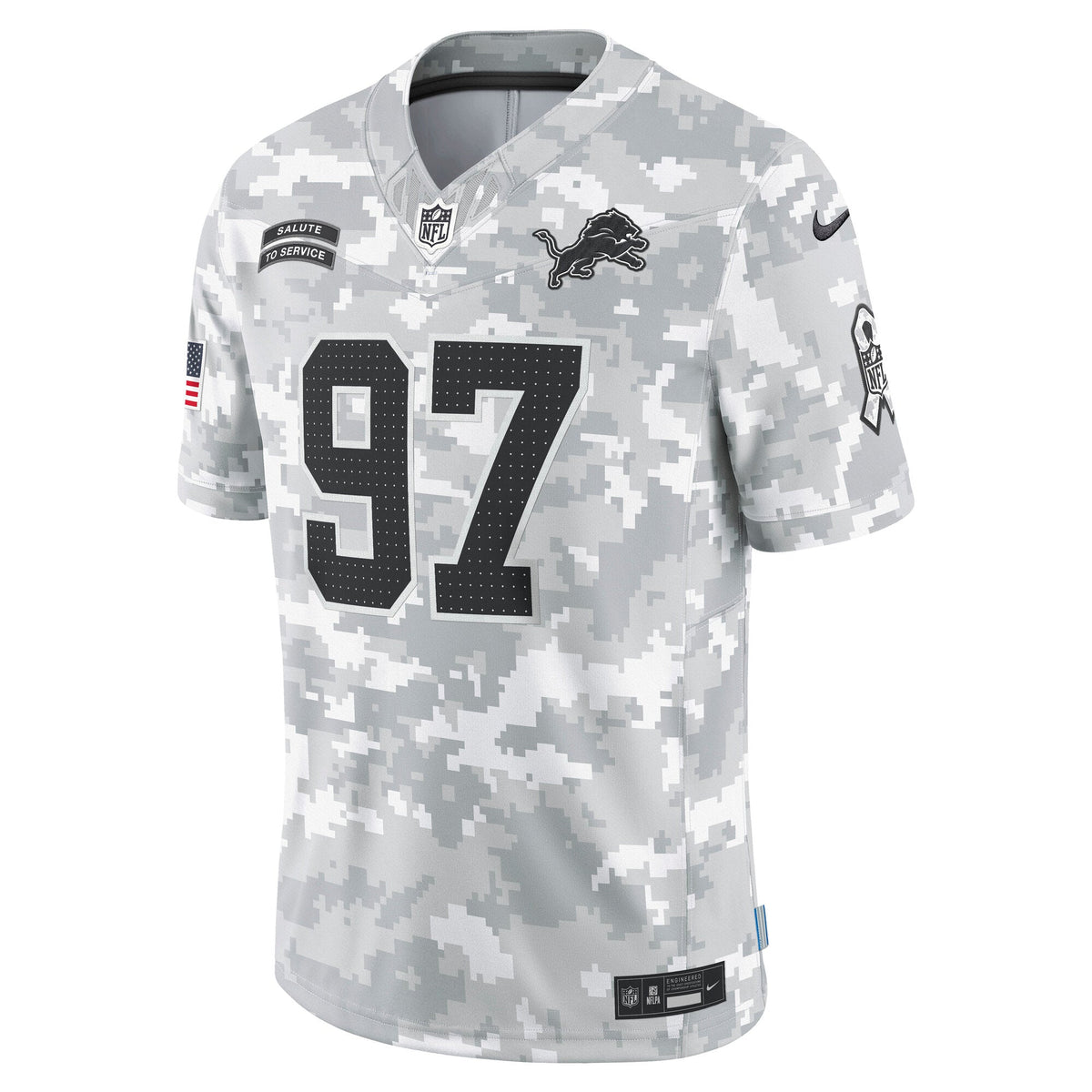 Aidan Hutchinson Detroit Lions  2024 Salute to Service Limited Jersey - Arctic Camo
