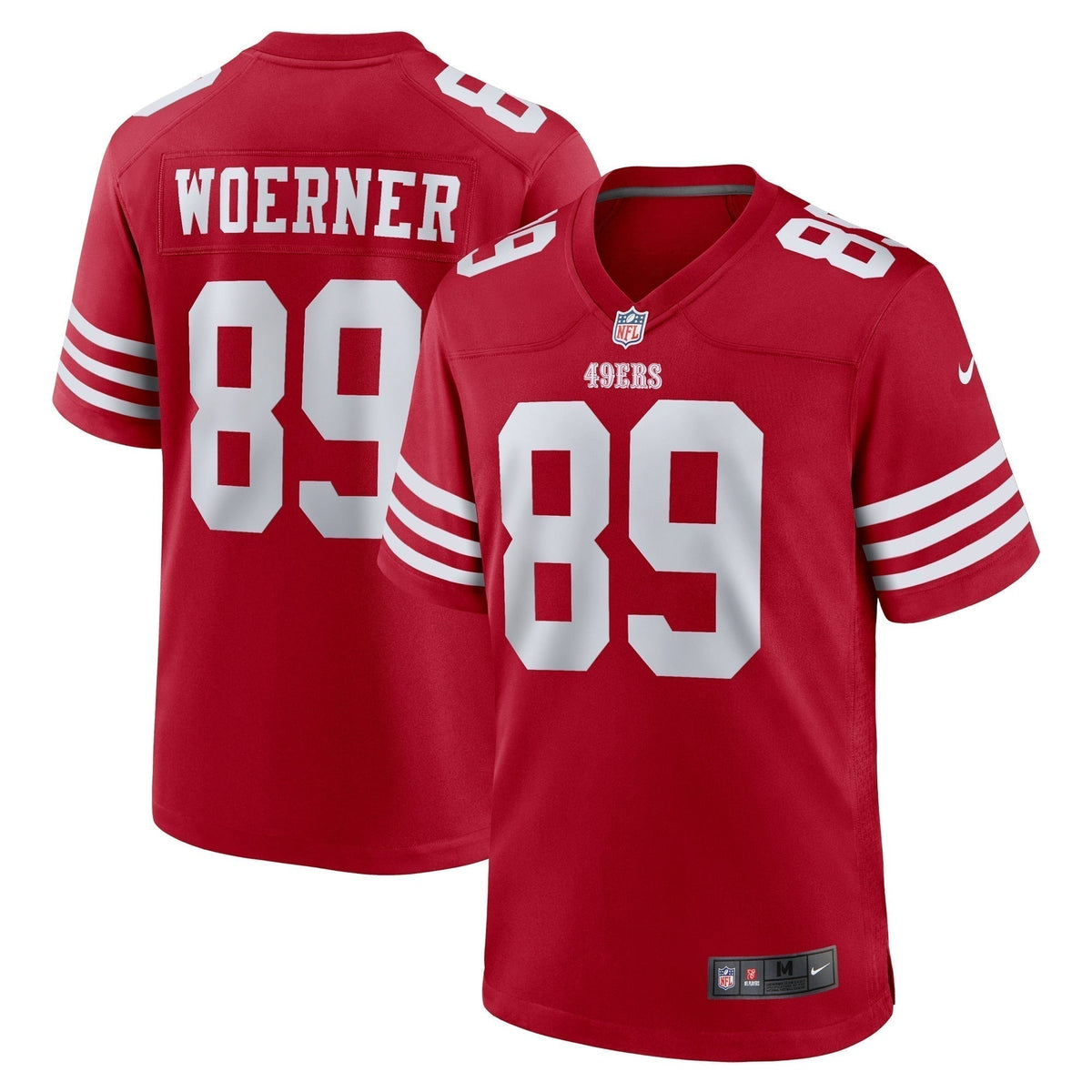 Charlie Woerner San Francisco 49ers   Game Jersey -  Scarlet