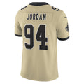 NO.Saints #94 Cameron Jordan Gold Alternate Gameday Golds Alternate Vapor F.U.S.E. Limited Jersey