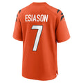C.Bengals #7 Boomer Esiason Orange Retired Player Alternate Game Jersey