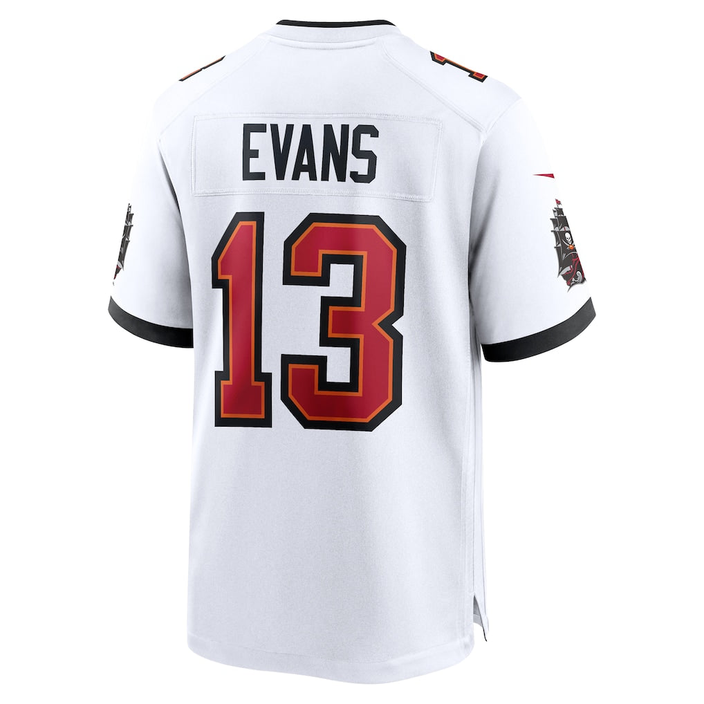 TB.Buccaneers #13 Mike Evans White Game Jersey