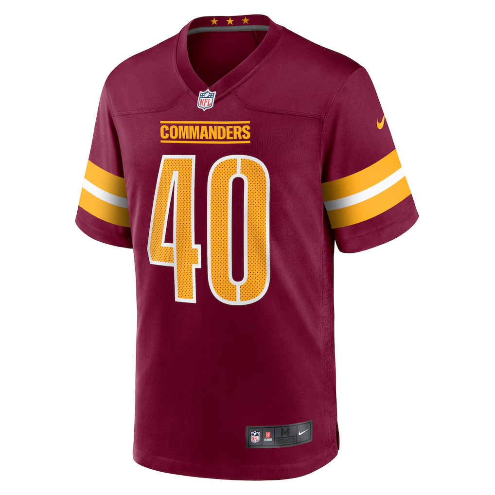 Men's  Tyler Owens Burgundy Washington Commanders Game Jersey