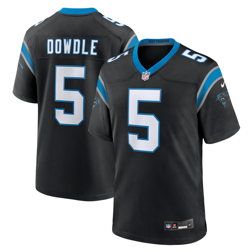 Carolina Panthers Rico Dowdle Black Team Game Jersey