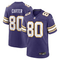 Cris Carter Minnesota Vikings  Classic Retired   Game Jersey - Purple