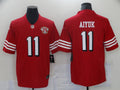 Men's San Francisco 49ers Brandon Aiyuk Red 75th Anniversary Game Jersey