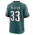 P.Eagles #33 Cooper DeJean Green Game Jersey