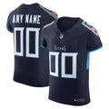 Tennessee Titans Navy Vapor F.U.S.E. Elite Custom Jersey