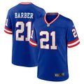 Tiki Barber New York Giants  Classic Retired   Game Jersey - Royal