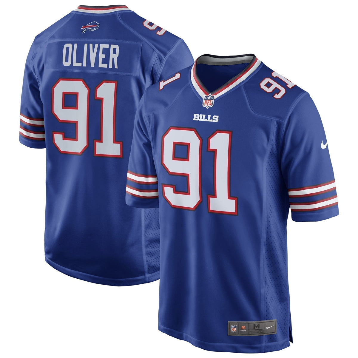 Ed Oliver Buffalo Bills Team Game   Jersey - Royal