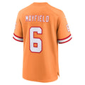 TB.Buccaneers #6 Baker Mayfield Orange Throwback Game Jersey