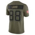 D.Cowboys #88 CeeDee Lamb Olive 2025 Salute to Service Limited Jersey
