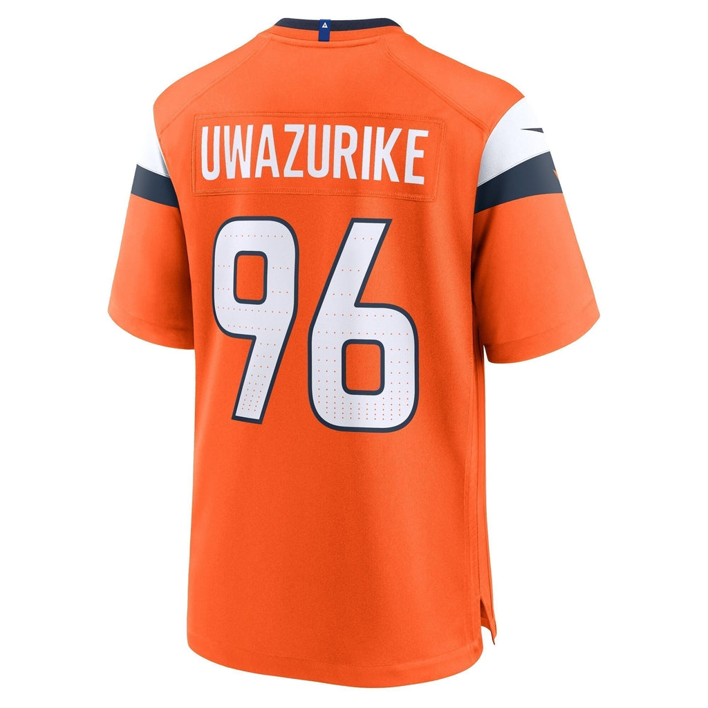 Eyioma Uwazurike Denver Broncos  Team Game Jersey -  Orange