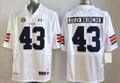Men's Auburn Tigers Philip Lutzenkirchen #43 White Player Game Jersey