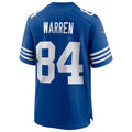 IN.Colts #84 Tyler Warren Heather Royal Alternate Game Jersey