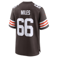 Cleveland Browns Joshua Miles Brown Team Game Jersey