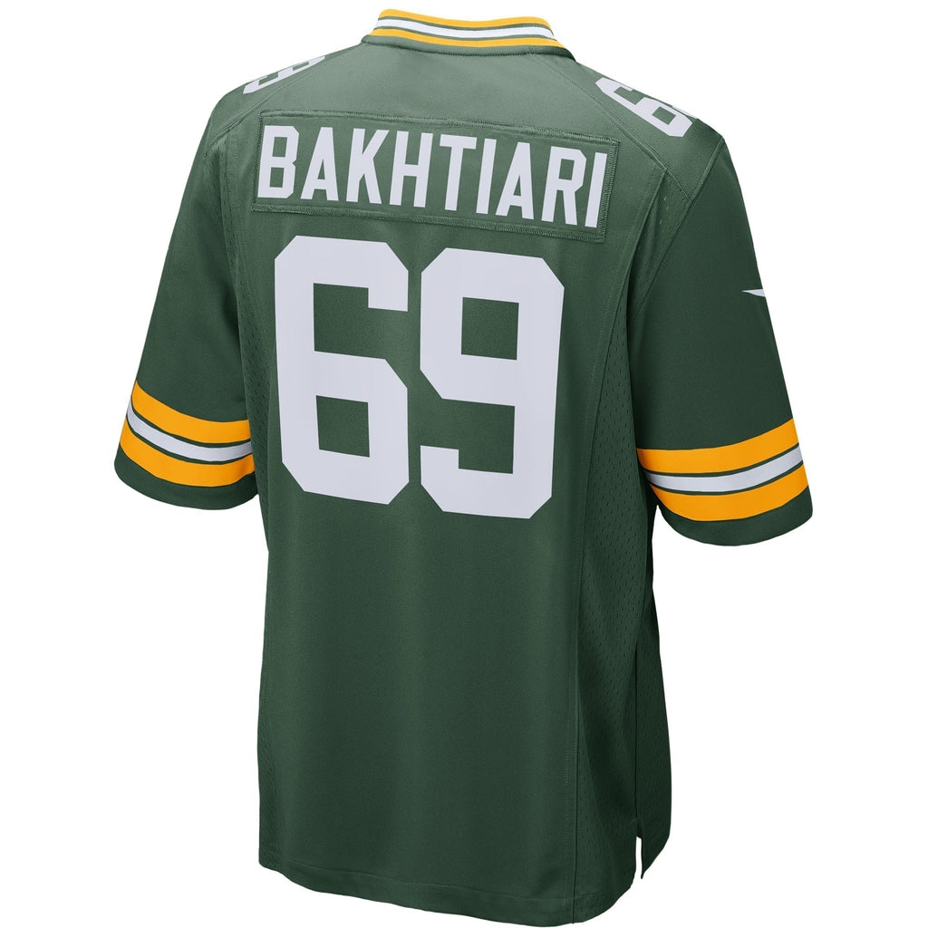 David Bakhtiari Green Bay Packers  Game   Jersey - Green