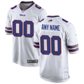 Custom1 Buffalo Bills White Game Jersey1