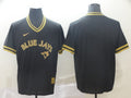 Men's Toronto Blue Jays Black Blank Replica Player Jersey1