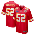 Men's Kansas City Chiefs Creed Humphrey Red Super Bowl LVII Patch Game Jersey