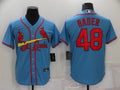 Men's St. Louis Cardinals Harrison Bader Blue Replica Baseball Jersey