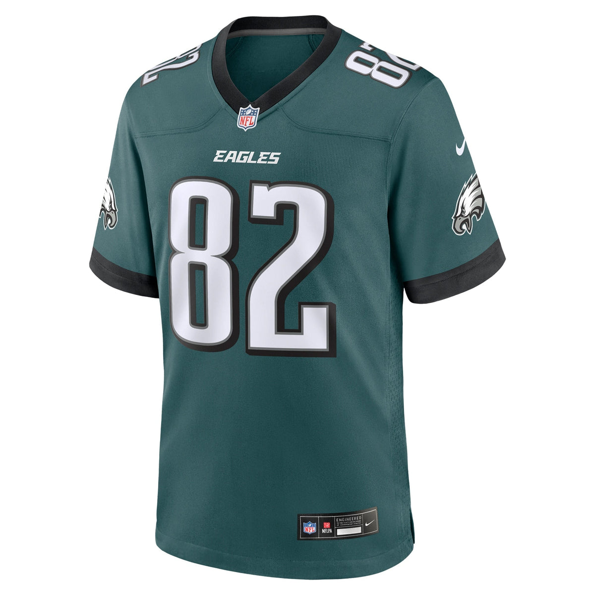 Ainias Smith Philadelphia Eagles  Team Game Jersey - Midnight Green