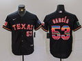 Men's Texas Rangers Adolis Garcia #53 Black Limited Player Jersey1