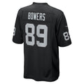 LV.Raiders #89 Brock Bowers Black Player Game Jersey
