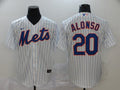 Men's New York Mets Pete Alonso #20 White Replica Baseball Jersey1