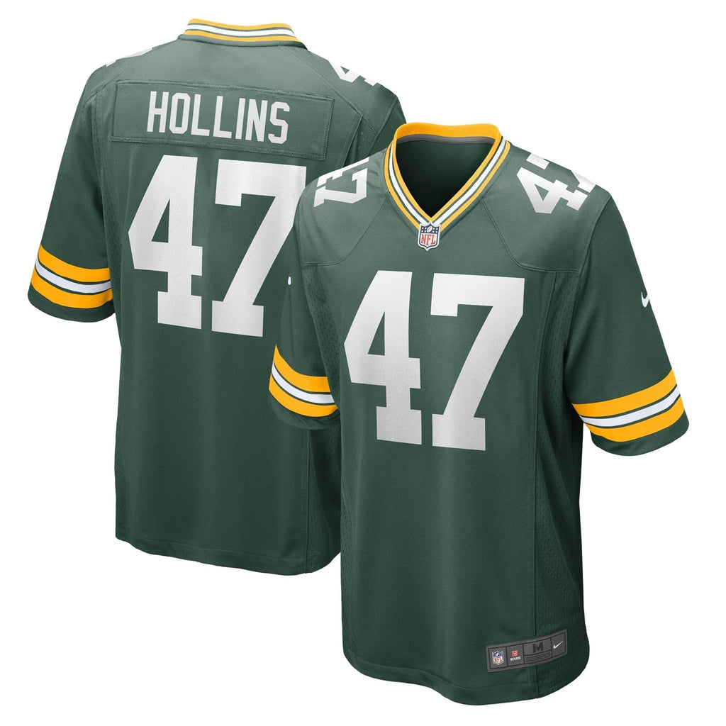 Justin Hollins Green Bay Packers  Home Game   Jersey - Green