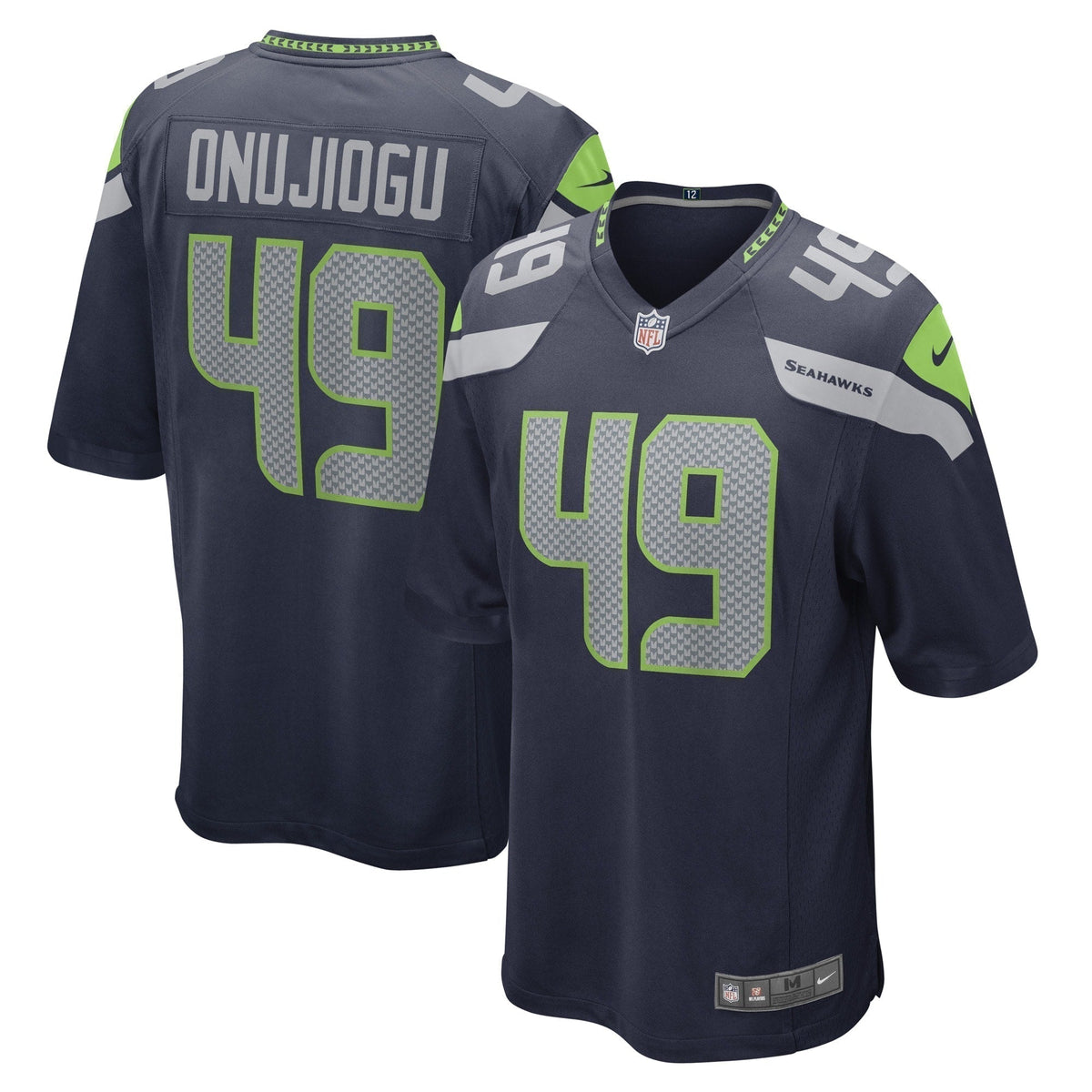 Joshua Onujiogu Seattle Seahawks  Game   Jersey - College Navy