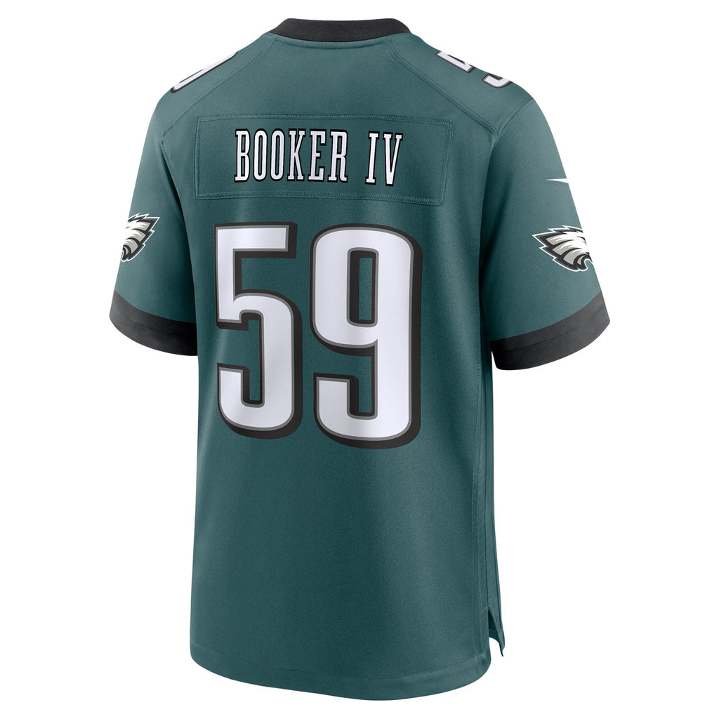 Thomas Booker IV Philadelphia Eagles  Team Game Jersey - Midnight Green