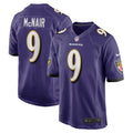 Baltimore Ravens Steve McNair Purple Game Retired Player Jersey