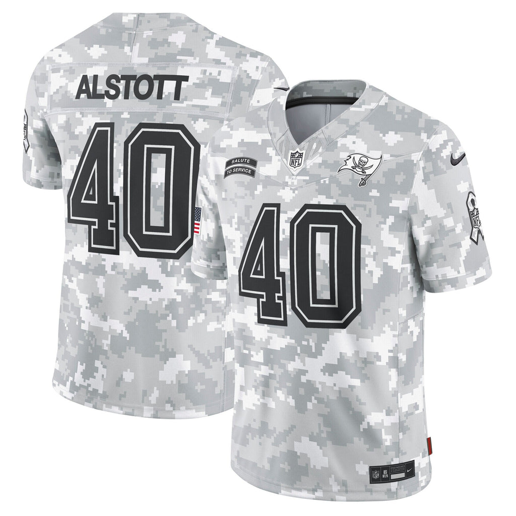 Mike Alstott Tampa Bay Buccaneers  2024 Salute to Service Retired   Limited Jersey - Arctic Camo