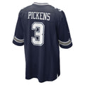 D.Cowboys #3 George Pickens Navy Game Jersey