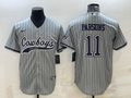 Men's Dallas Cowboys Micah Parsons Gray Game Player Jersey Joint Edition