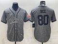 Men's San Francisco 49ers Jerry Rice Grey Game Jersey Joint Edition