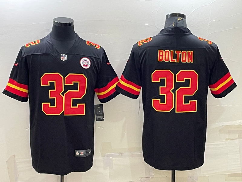 Men's Kansas City Chiefs Nick Bolton Black Game Jersey