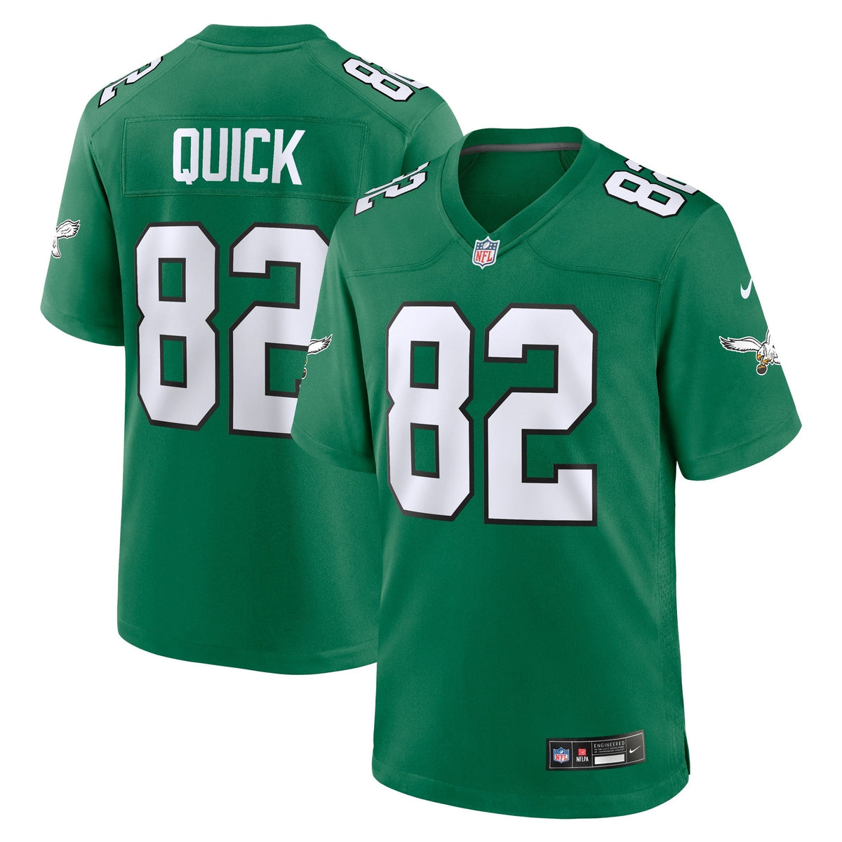 Mike Quick Philadelphia Eagles  Alternate Game Jersey - Kelly Green